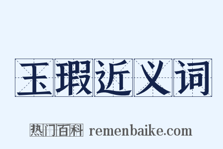 玉瑕近义词是什么意思的图片
